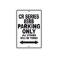 CR Series 85RB Motorbike Parking Only All Others Will Be Towed Aluminum Metal Sign