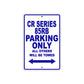 CR Series 85RB Motorbike Parking Only All Others Will Be Towed Aluminum Metal Sign