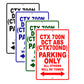 CTX 700N DCT (CTX700ND) Motorbike Parking Only All Others Will Be Towed Aluminum Metal Sign