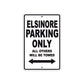 Elsinore Motorbike Parking Only All Others Will Be Towed Aluminum Metal Sign