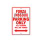 Forza (NSS300) Motorbike Parking Only All Others Will Be Towed Aluminum Metal Sign
