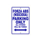 Forza ABS (NSS300A) Motorbike Parking Only All Others Will Be Towed Aluminum Metal Sign