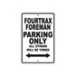Fourtrax Foreman Motorbike Parking Only All Others Will Be Towed Aluminum Metal Sign