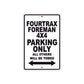 Fourtrax Foreman 4X4 Motorbike Parking Only All Others Will Be Towed Aluminum Metal Sign