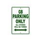 GB Motorbike Parking Only All Others Will Be Towed Aluminum Metal Sign