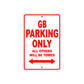 GB Motorbike Parking Only All Others Will Be Towed Aluminum Metal Sign