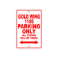 Gold Wing 1100 Motorbike Parking Only All Others Will Be Towed Aluminum Metal Sign