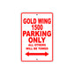 Gold Wing 1500 Motorbike Parking Only All Others Will Be Towed Aluminum Metal Sign