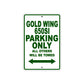 Gold Wing 650SI Motorbike Parking Only All Others Will Be Towed Aluminum Metal Sign