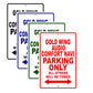 Gold Wing Audio Comfort Navi Motorbike Parking Only All Others Will Be Towed Aluminum Metal Sign