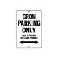 Grom Motorbike Parking Only All Others Will Be Towed Aluminum Metal Sign