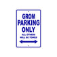 Grom Motorbike Parking Only All Others Will Be Towed Aluminum Metal Sign