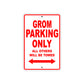 Grom Motorbike Parking Only All Others Will Be Towed Aluminum Metal Sign