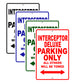 Interceptor Deluxe Motorbike Parking Only All Others Will Be Towed Aluminum Metal Sign