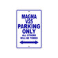 Magna V25 Motorbike Parking Only All Others Will Be Towed Aluminum Metal Sign