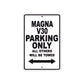 Magna V30 Motorbike Parking Only All Others Will Be Towed Aluminum Metal Sign