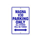 Magna V30 Motorbike Parking Only All Others Will Be Towed Aluminum Metal Sign