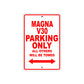 Magna V30 Motorbike Parking Only All Others Will Be Towed Aluminum Metal Sign