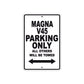 Magna V45 Motorbike Parking Only All Others Will Be Towed Aluminum Metal Sign