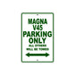 Magna V45 Motorbike Parking Only All Others Will Be Towed Aluminum Metal Sign