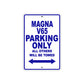 Magna V65 Motorbike Parking Only All Others Will Be Towed Aluminum Metal Sign