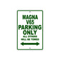 Magna V65 Motorbike Parking Only All Others Will Be Towed Aluminum Metal Sign