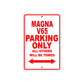Magna V65 Motorbike Parking Only All Others Will Be Towed Aluminum Metal Sign