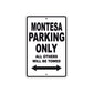 Montesa Motorbike Parking Only All Others Will Be Towed Aluminum Metal Sign