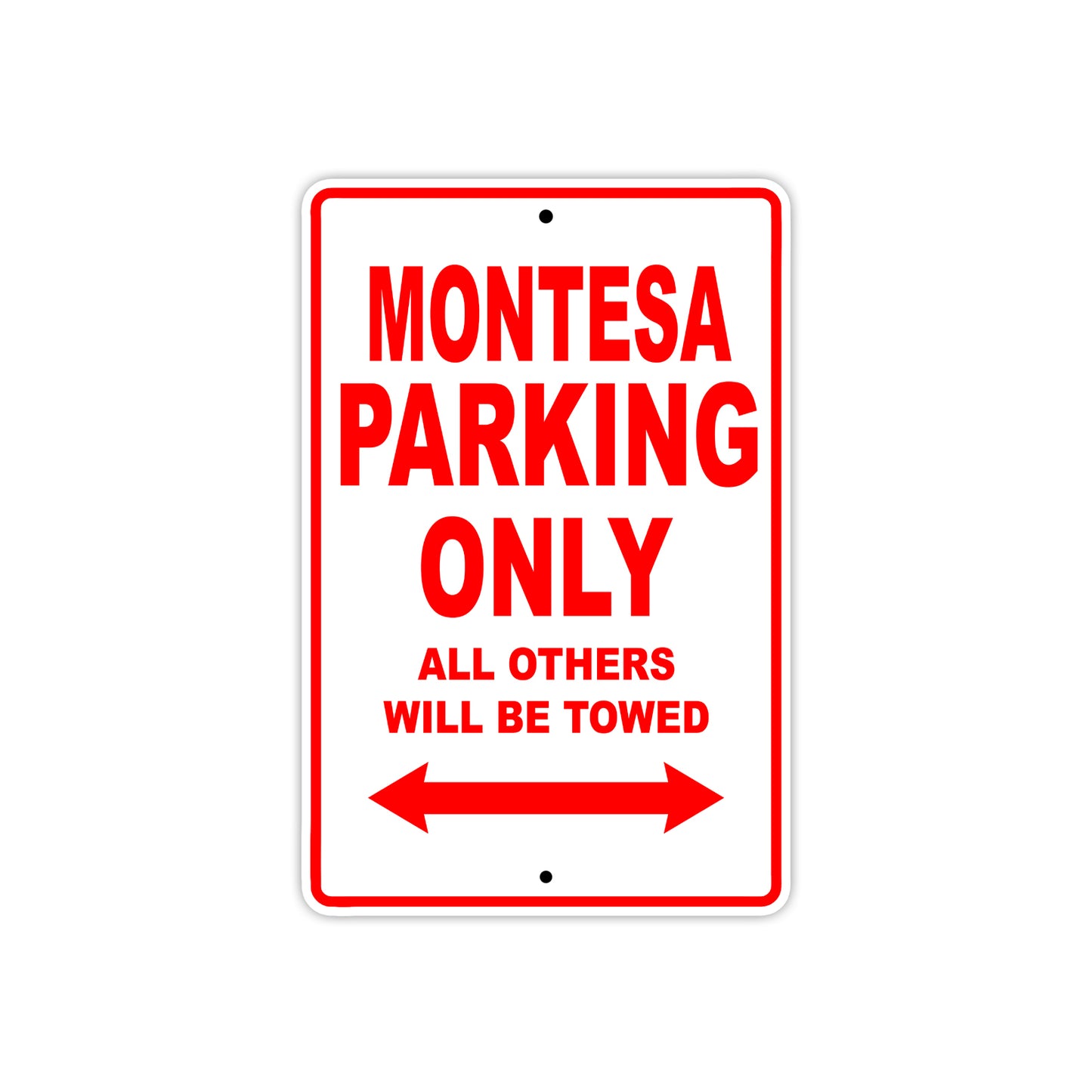 Montesa Motorbike Parking Only All Others Will Be Towed Aluminum Metal Sign