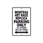 Montesa 4RT Race Replica Motorbike Parking Only All Others Will Be Towed Aluminum Metal Sign