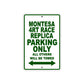 Montesa 4RT Race Replica Motorbike Parking Only All Others Will Be Towed Aluminum Metal Sign