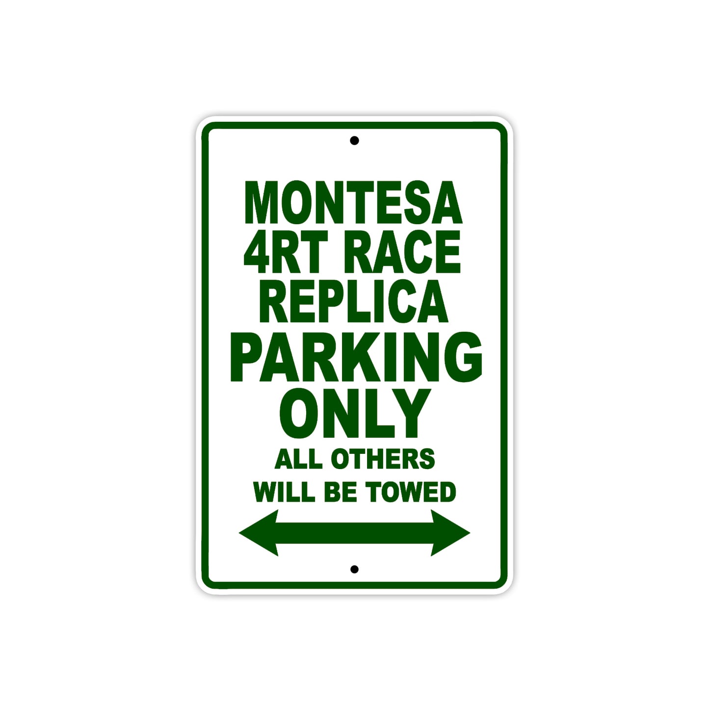 Montesa 4RT Race Replica Motorbike Parking Only All Others Will Be Towed Aluminum Metal Sign