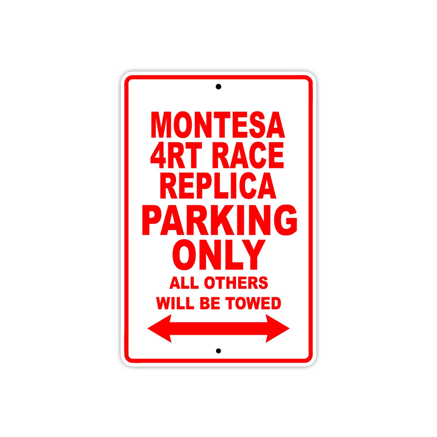 Montesa 4RT Race Replica Motorbike Parking Only All Others Will Be Towed Aluminum Metal Sign