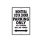 Montesa Cota 300RR Motorbike Parking Only All Others Will Be Towed Aluminum Metal Sign