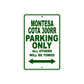 Montesa Cota 300RR Motorbike Parking Only All Others Will Be Towed Aluminum Metal Sign
