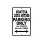 Montesa Cota 4RT260 Motorbike Parking Only All Others Will Be Towed Aluminum Metal Sign