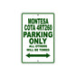 Montesa Cota 4RT260 Motorbike Parking Only All Others Will Be Towed Aluminum Metal Sign