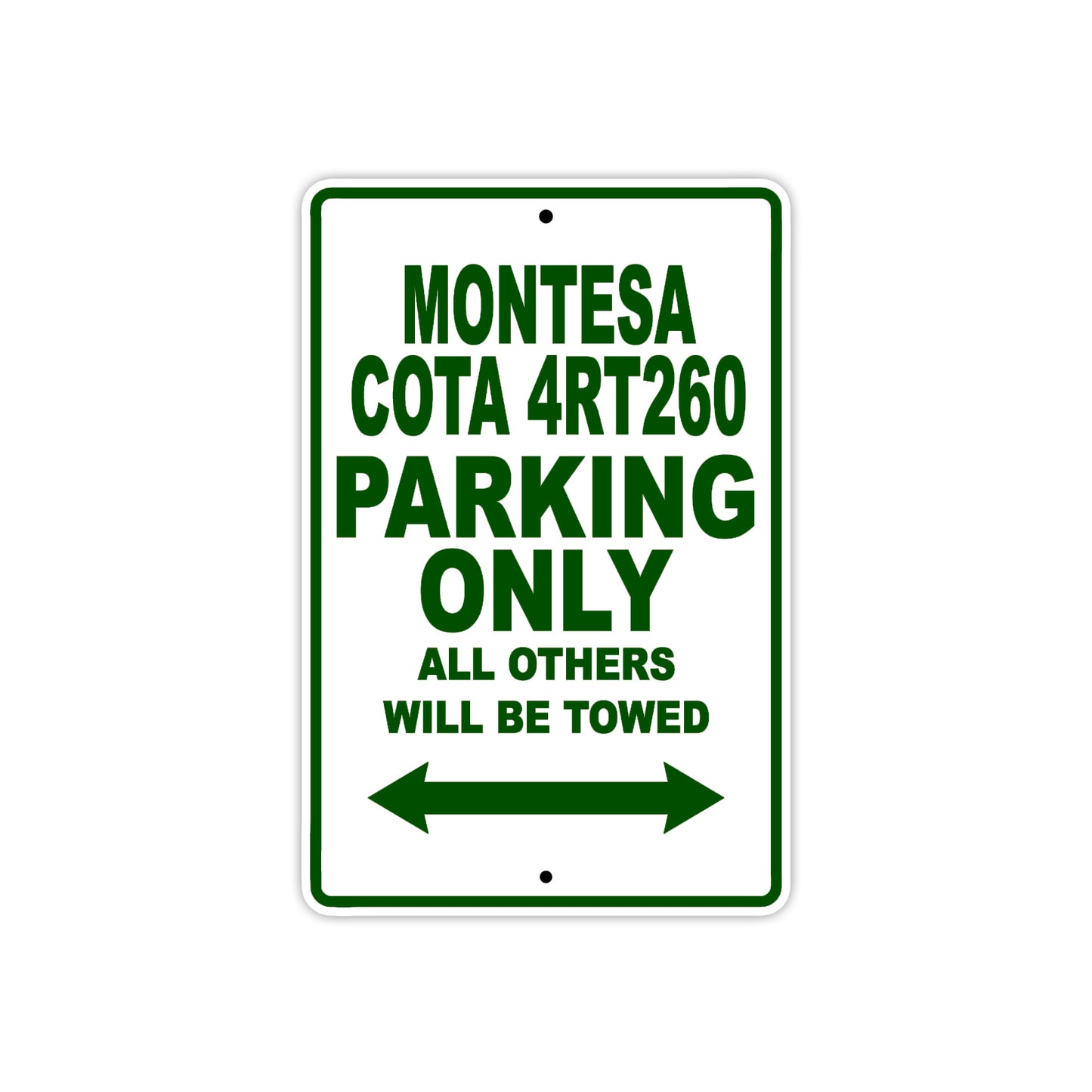 Montesa Cota 4RT260 Motorbike Parking Only All Others Will Be Towed Aluminum Metal Sign
