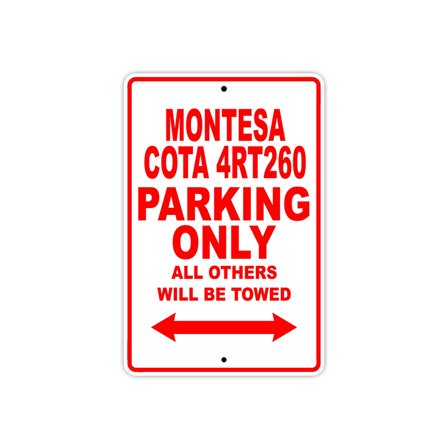 Montesa Cota 4RT260 Motorbike Parking Only All Others Will Be Towed Aluminum Metal Sign