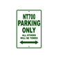 NT700 Motorbike Parking Only All Others Will Be Towed Aluminum Metal Sign