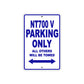 NT700 V Motorbike Parking Only All Others Will Be Towed Aluminum Metal Sign