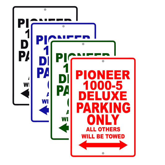 Pioneer 1000-5 Deluxe Motorcycle Parking Only All Others Will Be Towed Aluminum Metal Sign