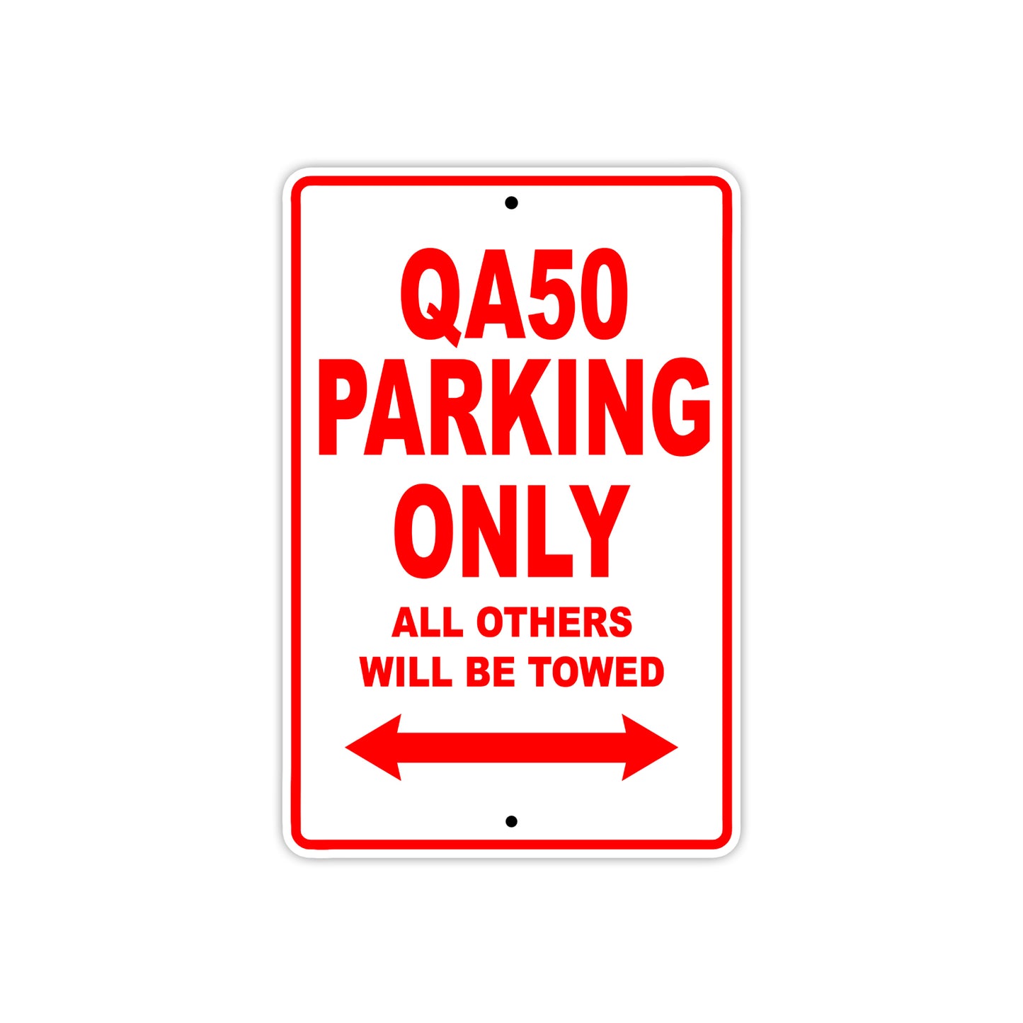 QA50 Motorcycle Parking Only All Others Will Be Towed Aluminum Metal Sign
