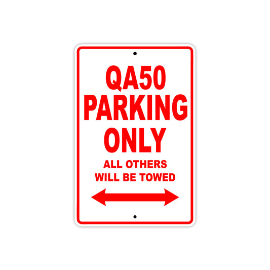 QA50 Motorcycle Parking Only All Others Will Be Towed Aluminum Metal Sign
