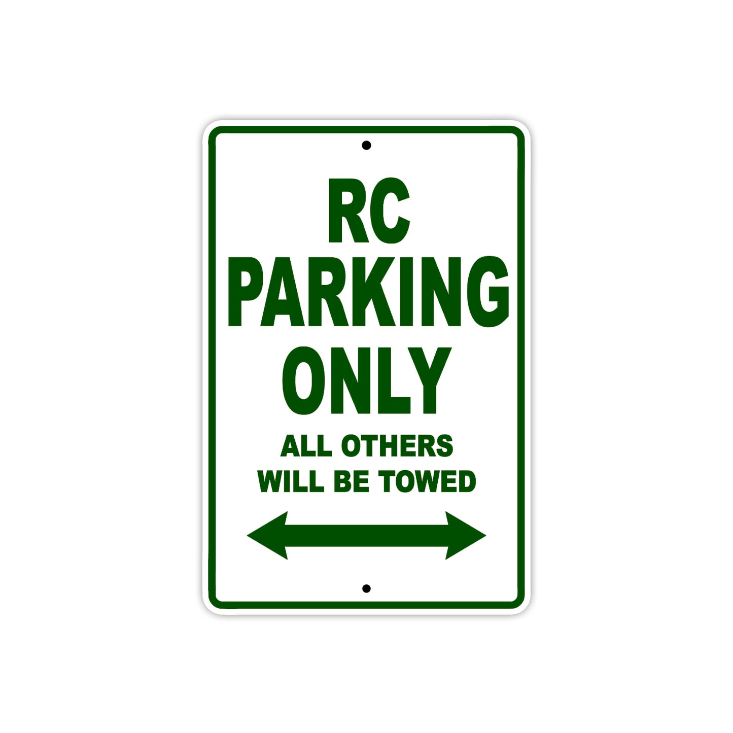 RC Motorcycle Parking Only All Others Will Be Towed Aluminum Metal Sign