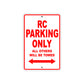 RC Motorcycle Parking Only All Others Will Be Towed Aluminum Metal Sign