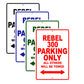 Rebel 300 Motorcycle Parking Only All Others Will Be Towed Aluminum Metal Sign