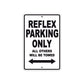 Reflex Bicycle Parking Only All Others Will Be Towed Aluminum Metal Sign