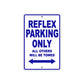 Reflex Bicycle Parking Only All Others Will Be Towed Aluminum Metal Sign
