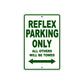 Reflex Bicycle Parking Only All Others Will Be Towed Aluminum Metal Sign